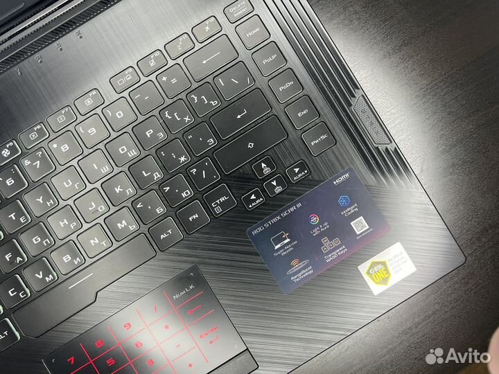 Игровой asus ROG Strix GTX 1660Ti/I7-9750H/16/512