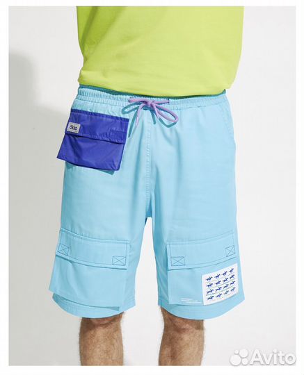 Шорты голубые