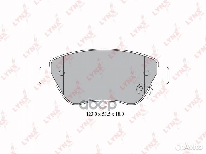 Колодки тормозные дисковые перед BD5916 LYN