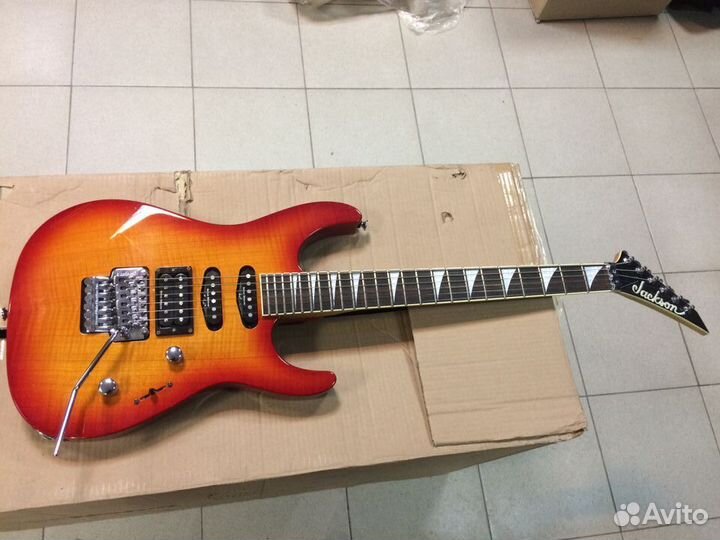 Jackson DK2 Dinky Flame Cherry Burst