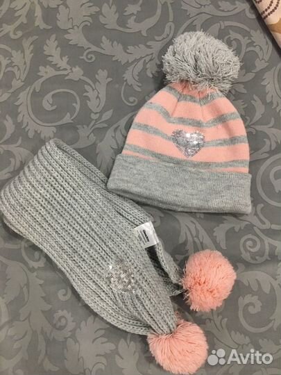 Шапка и снуд для девочки