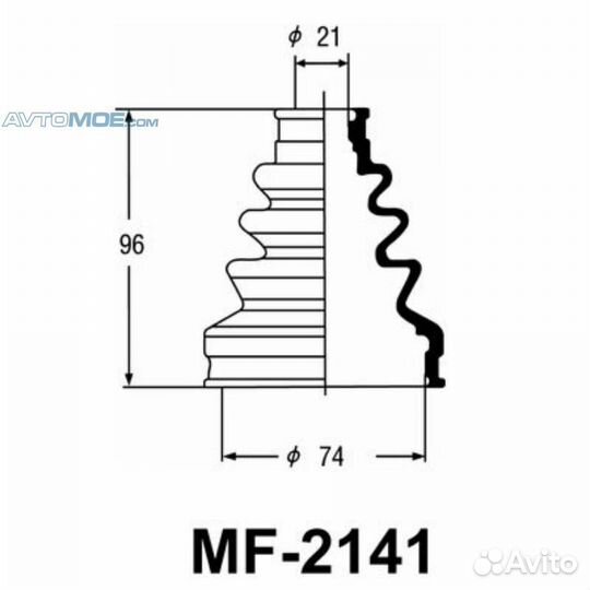 Пыльник шруса внутренний MF2141 masuma