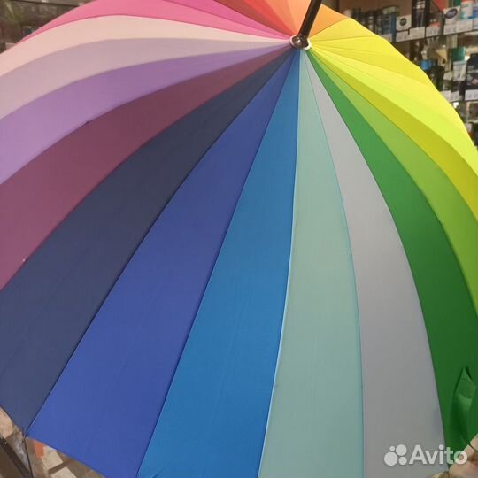 Зонт радуга трость