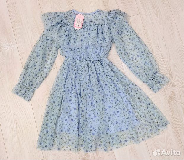 Новое нарядное платье для девочки р.130