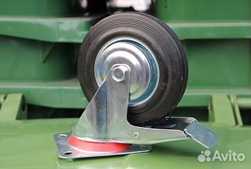 Колесо поворотное 160 мм (с тормозом)