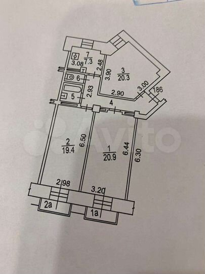 Комната 20,9 м² в 3-к., 11/11 эт.