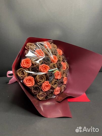 Шоколадные Розы - 37 шт в Букете