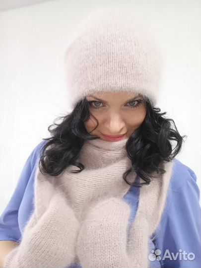 Шапка,бактус и варежки