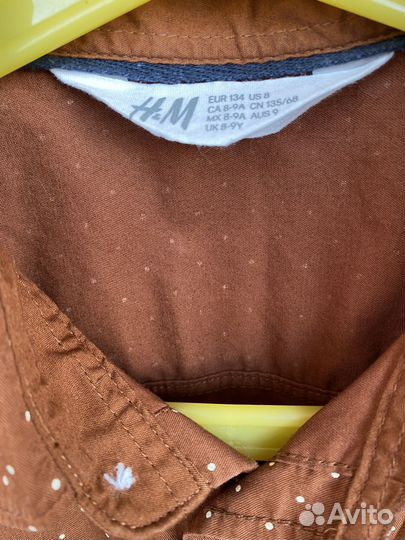 Рубашка для мальчика 134 h&m