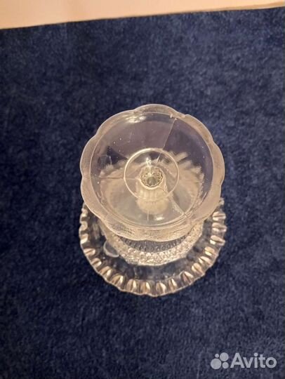 Ваза для варенья на ножке. Старинная