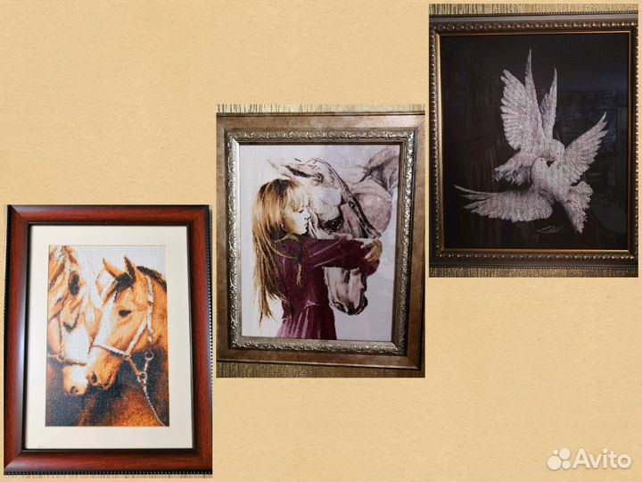 Картина вышивка