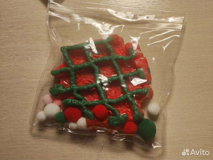 Новогодняя вафля