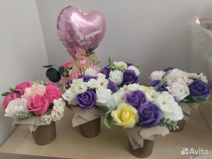 Букетики из мыльных цветов в наличии