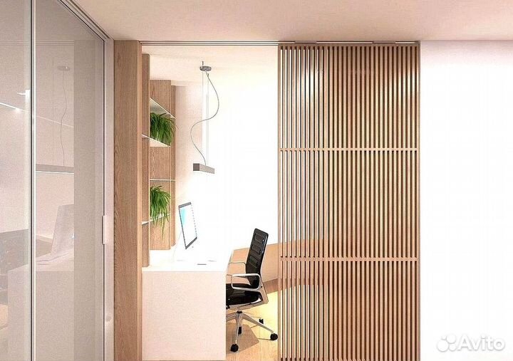 Раздвижная реечная дверь