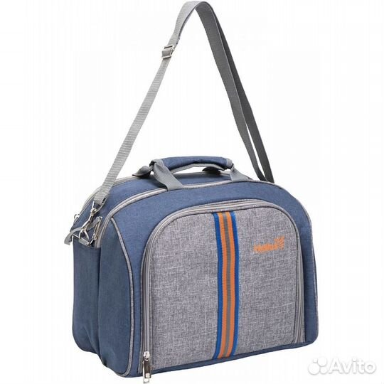 Набор для пикника на 4 персоны синий/серый hs-425s