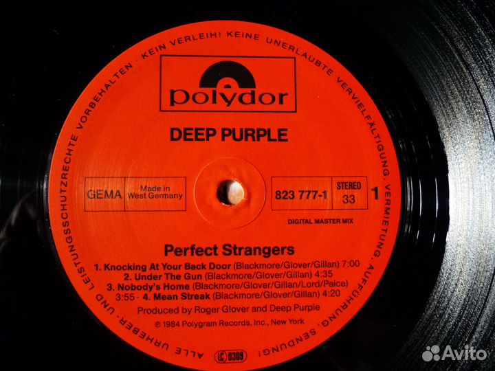 LP Deep Purple 1984