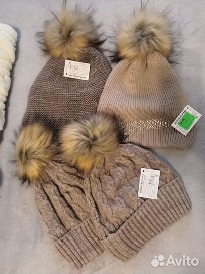 Шапка снуд варежки