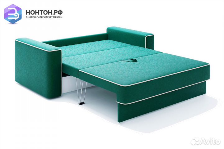 Диван еврокнижка Берген изумрудный
