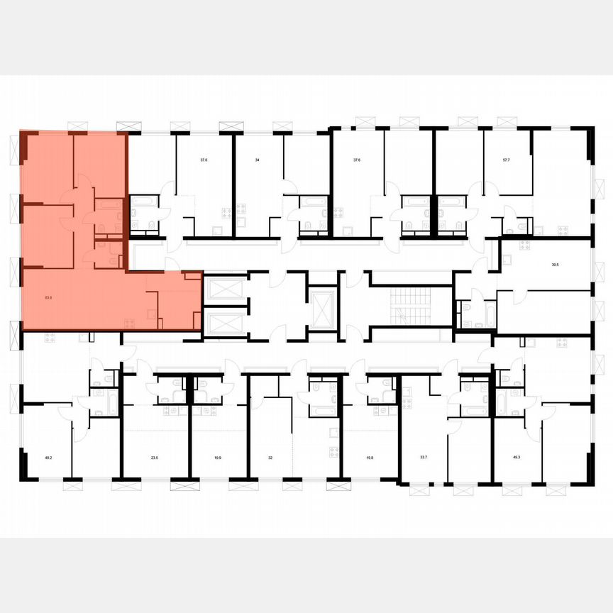 3-к. квартира, 83,8 м², 17/24 эт.