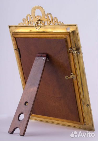 Антикварная рамка для фото, серебро, 1895г