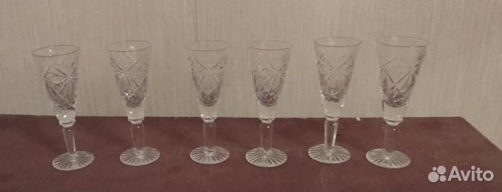 Лот наборов советских фужеров