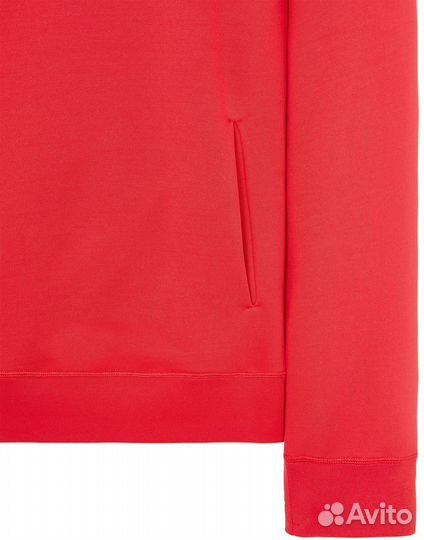 Кофта stone island micrographic print hooded RED