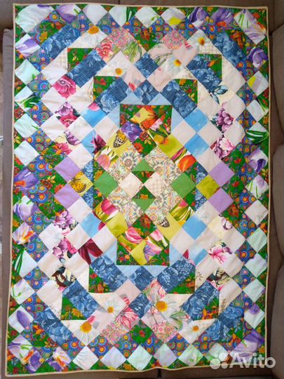 N1,2Покрывало/одеяло Пэчворк. 2 шт. 135*190 Новое