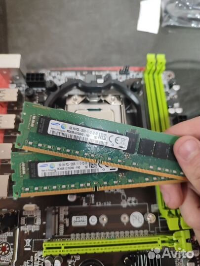 Комплект Xeon 10/20 Ядер/16GB/Материнская плата