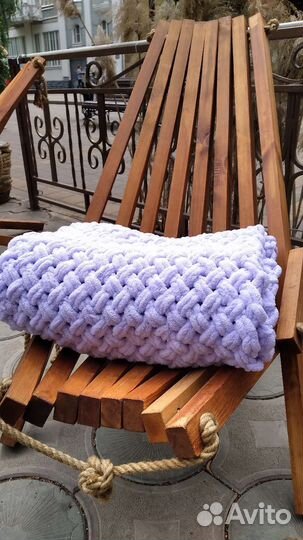 Плед детский вязаный