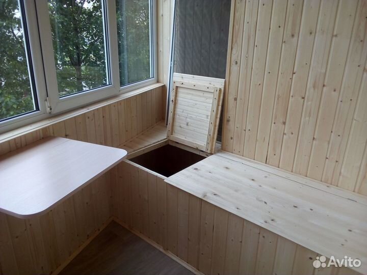 Обшивка балконов,ремонт