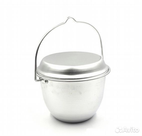 Котелок костровой с крышкой сковородкой 2.5л