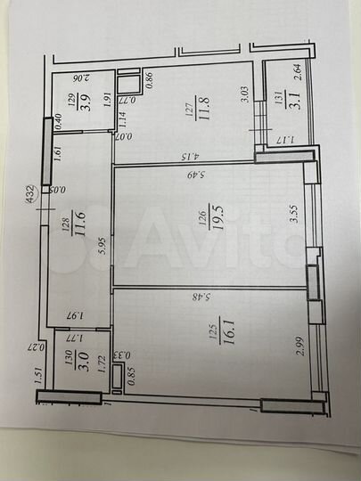 2-к. квартира, 66,5 м², 3/26 эт.