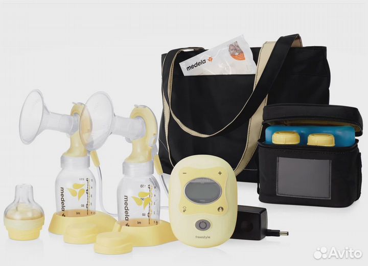 Электрический молокоотсос Medela Double, желтый