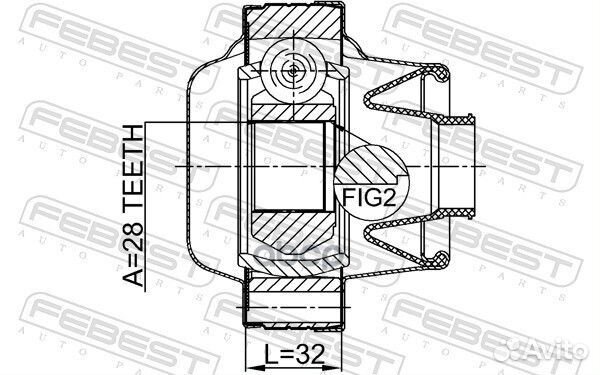 Шрус карданного вала 28x94 infiniti QX70/FX (S5