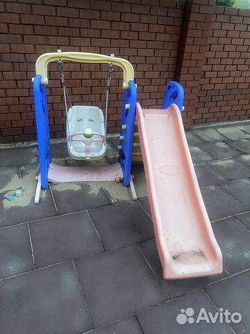 Детская горка пластиковая уличная бу