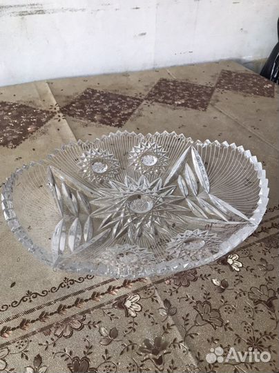 Блюдо хрусталь