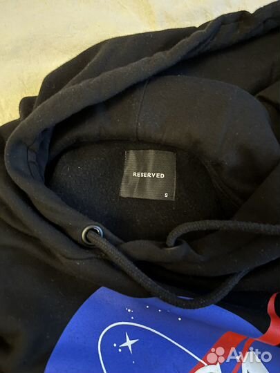 Худи/толстовка черная nasa