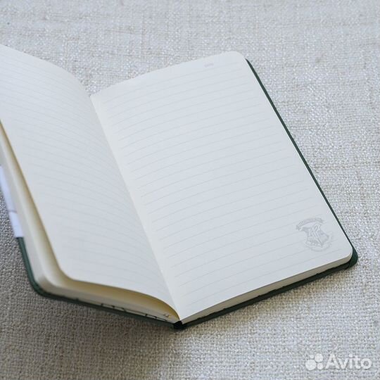 Блокнот Слизерин с серебряным тиснением