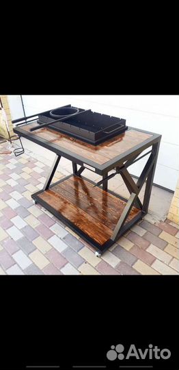 Мангал в стиле лофт