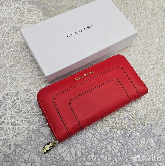 Кошелек женский Bvlgari кожа