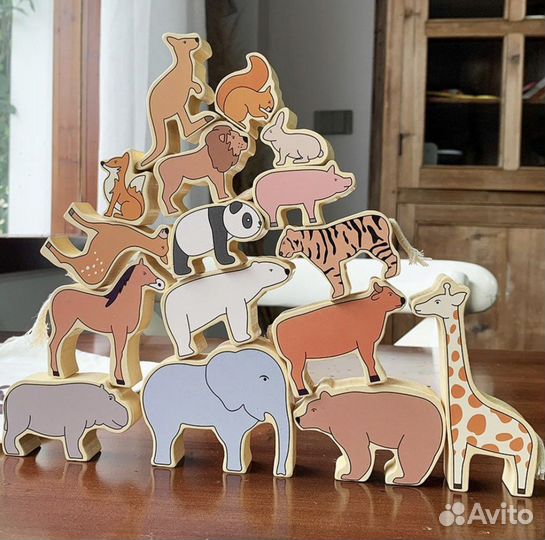 Игрушки монтессори деревянные