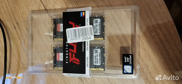 Sodimm Kingston Fury DDR4 32gb 3200mhz