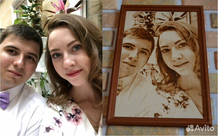 Выжигание портретов на дереве по фото