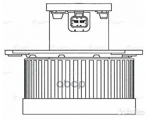 Э/вентилятор отоп. для а/м Chevrolet Trail Blaz