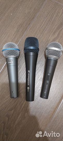 Вокальные микрофоны Shure и Sennheizer