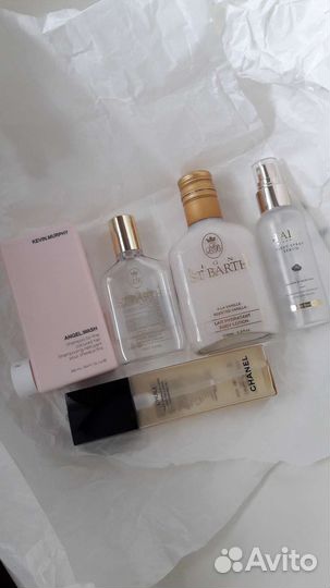 Пустые банки kevin/st barth/chanel/dalba/dior