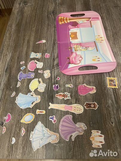 Супер игра Магнитная Одень куклу для девочек