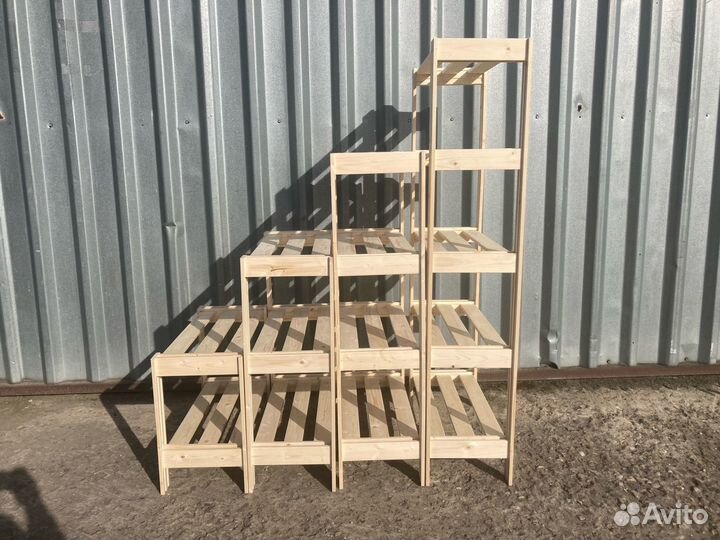 Стеллаж IKEA типа Альберт деревянный усиленный