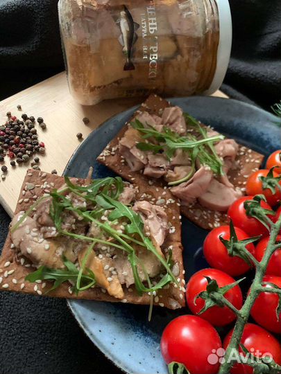 Печень трески в стекле