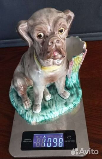 Статуэтка фарфор,фаянс. Собака. Царизм